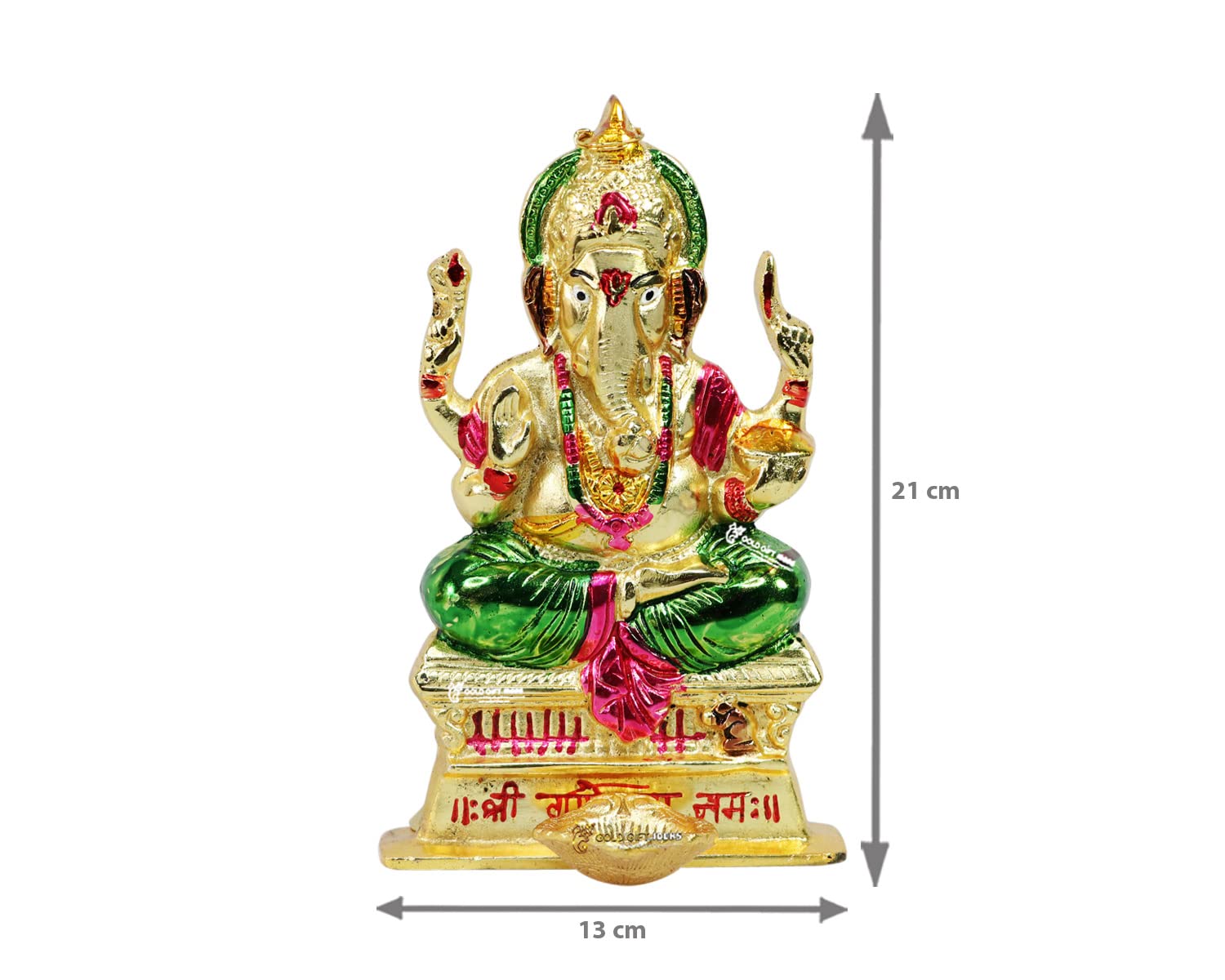 Goldgiftideas Oxidized Metal Prathmesh Ganesha Idol For Gift, Ganpati Wall Hanging Showpiece For Home Dcor & Office, Unique Retu